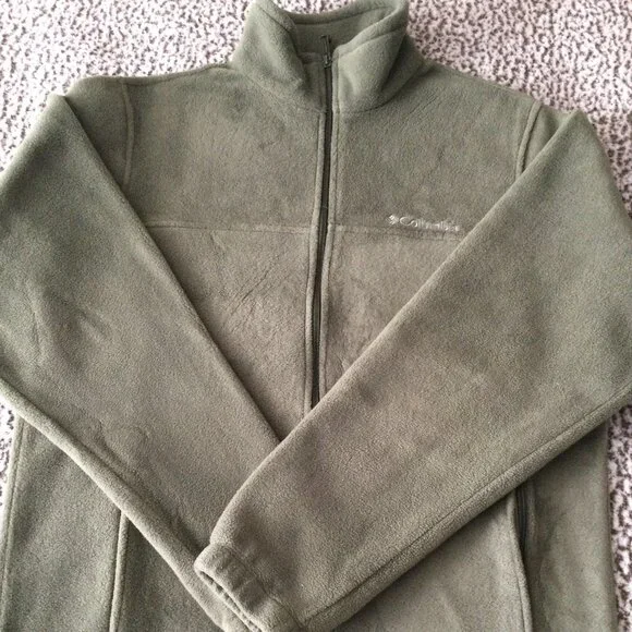 Columbia Fleece Jacket Green M - Picture 1 of 11